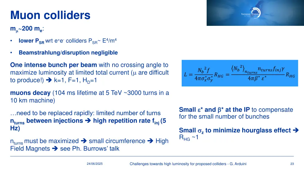 muon colliders m 200 m e