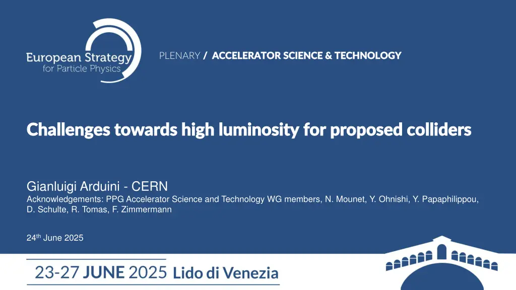 plenary accelerator science technology