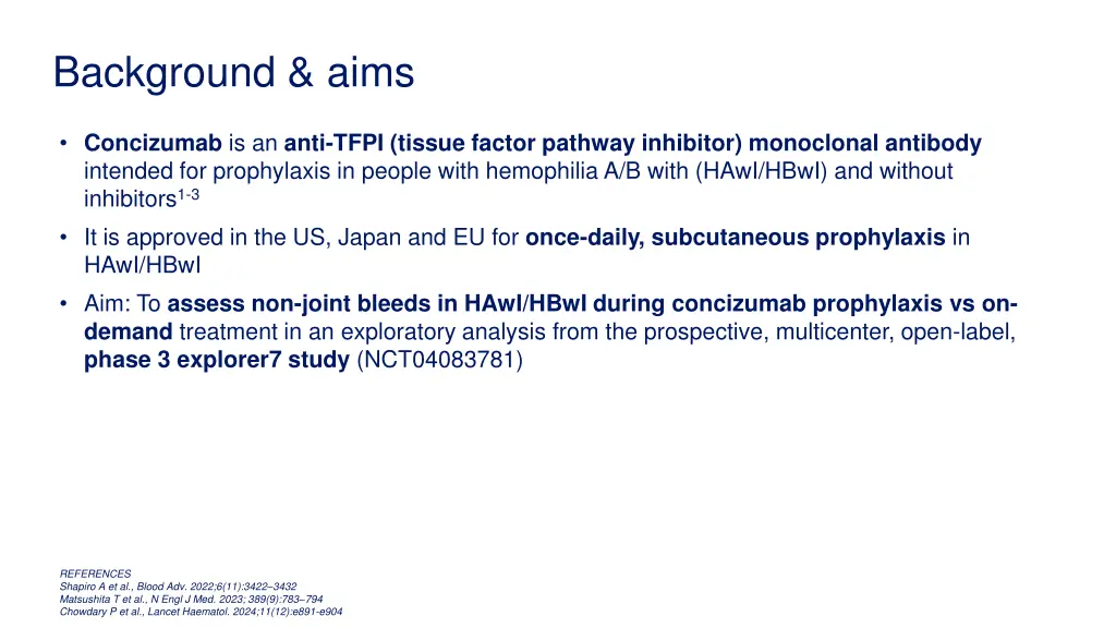 background aims