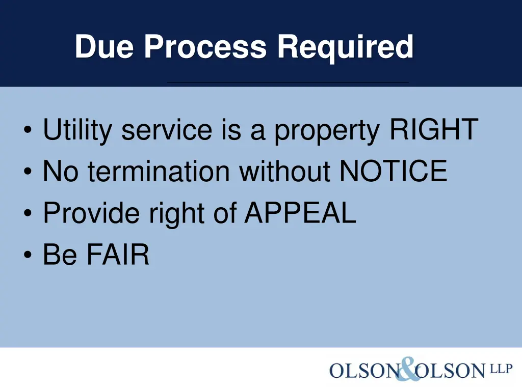 due process required