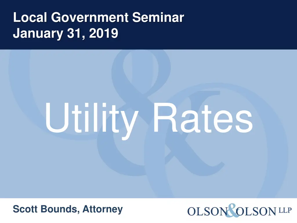 local government seminar january 31 2019