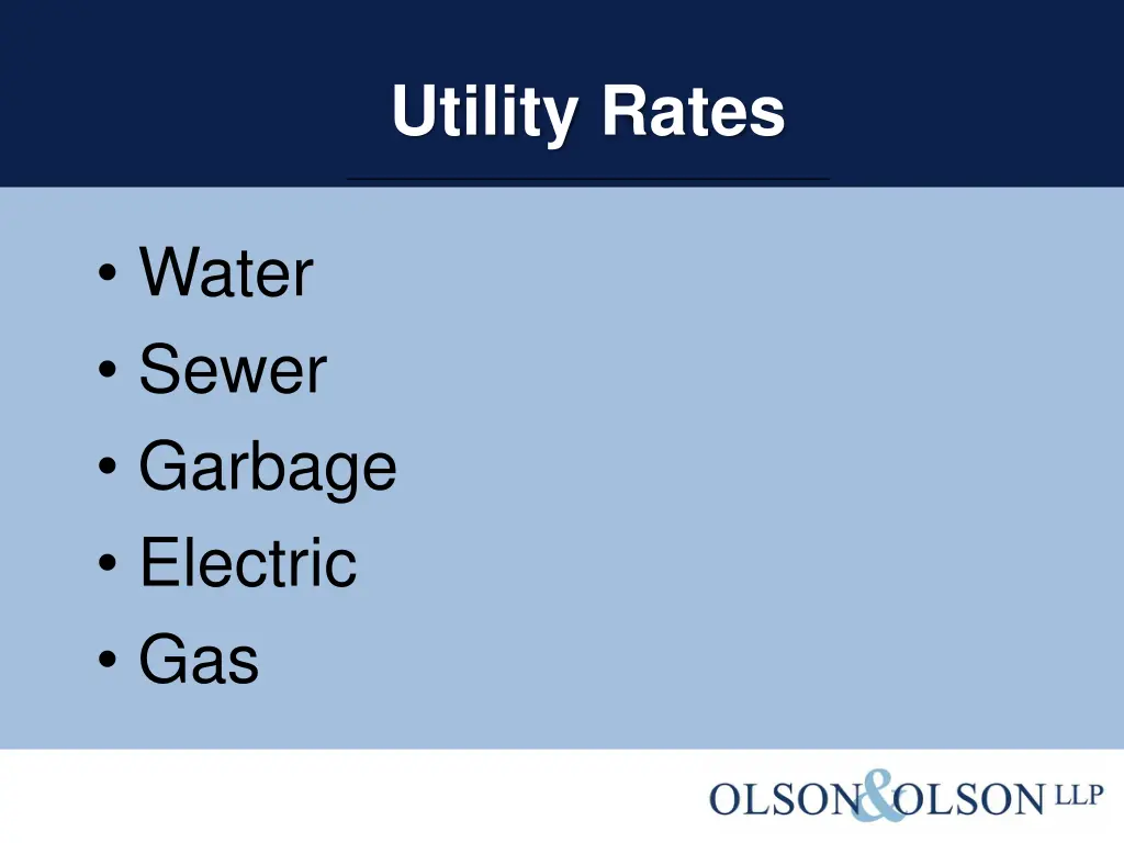 utility rates