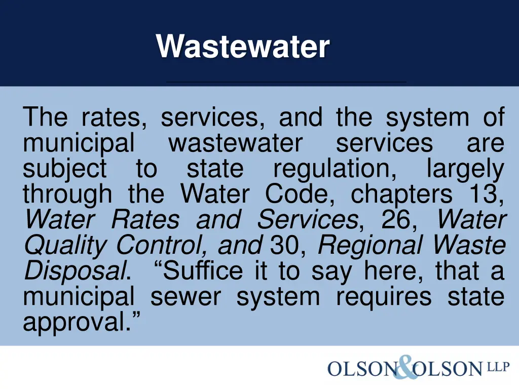 wastewater