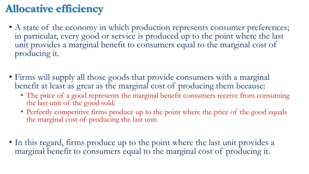 allocative efficiency