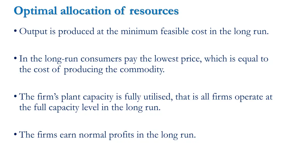 optimal allocation of resources