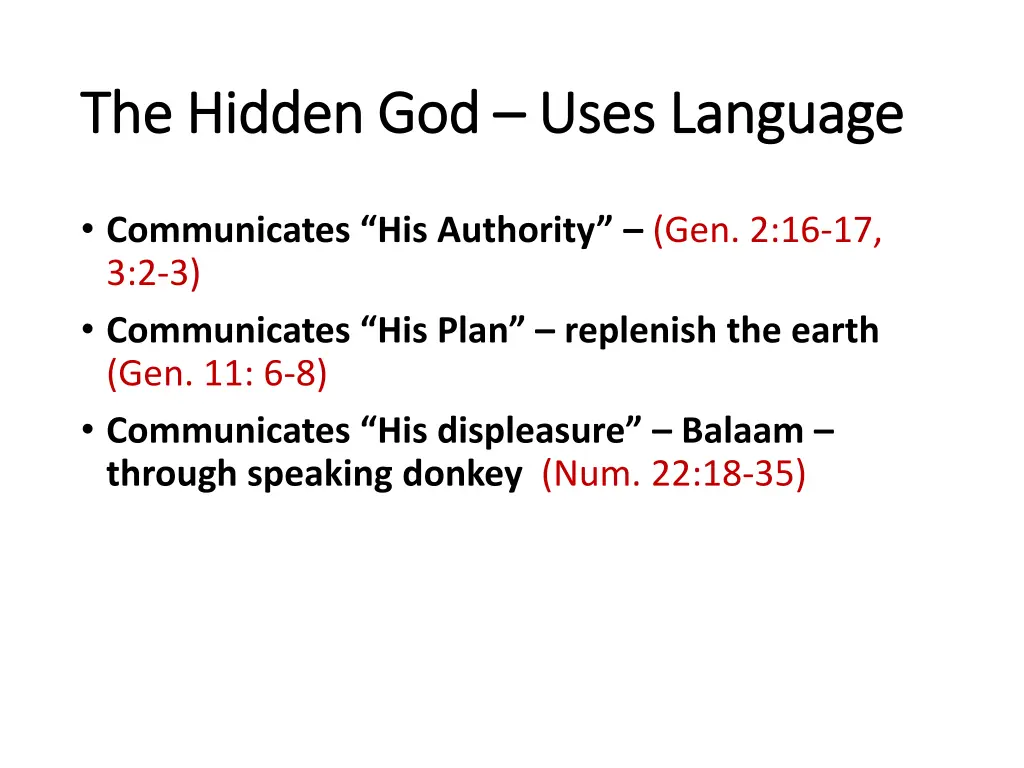 the hidden god the hidden god uses language