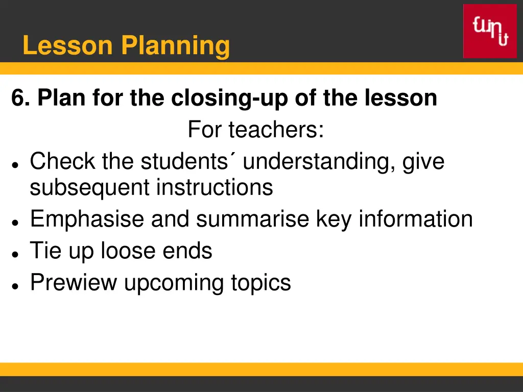 lesson planning 9