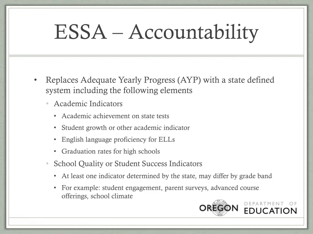 essa accountability