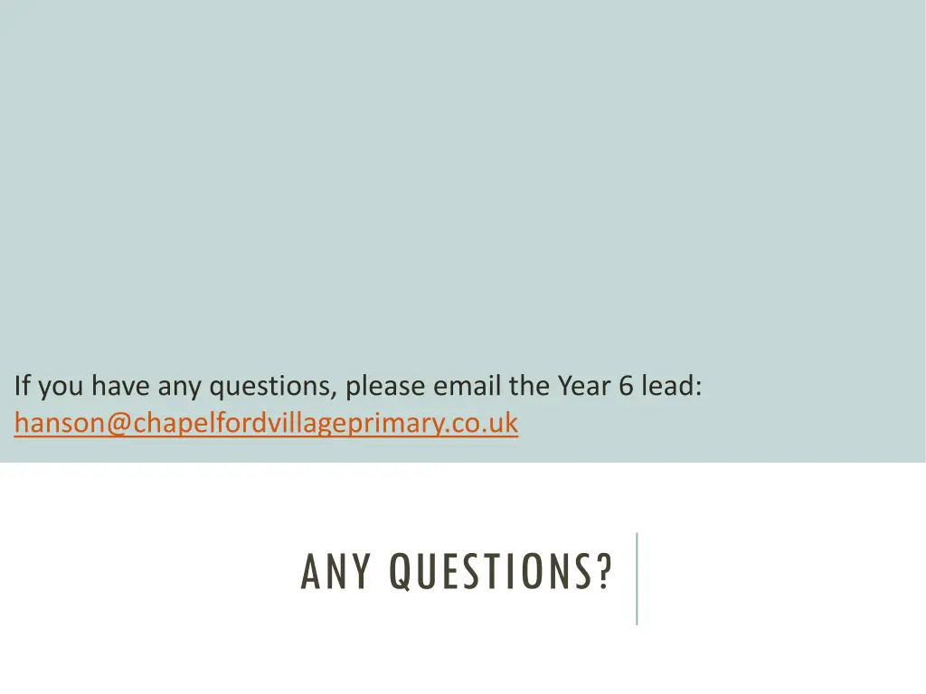 if you have any questions please email the year