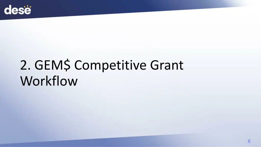 2 gem competitive grant workflow