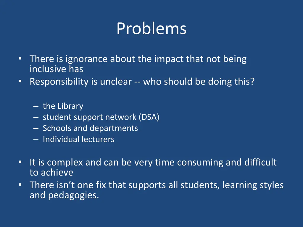 problems