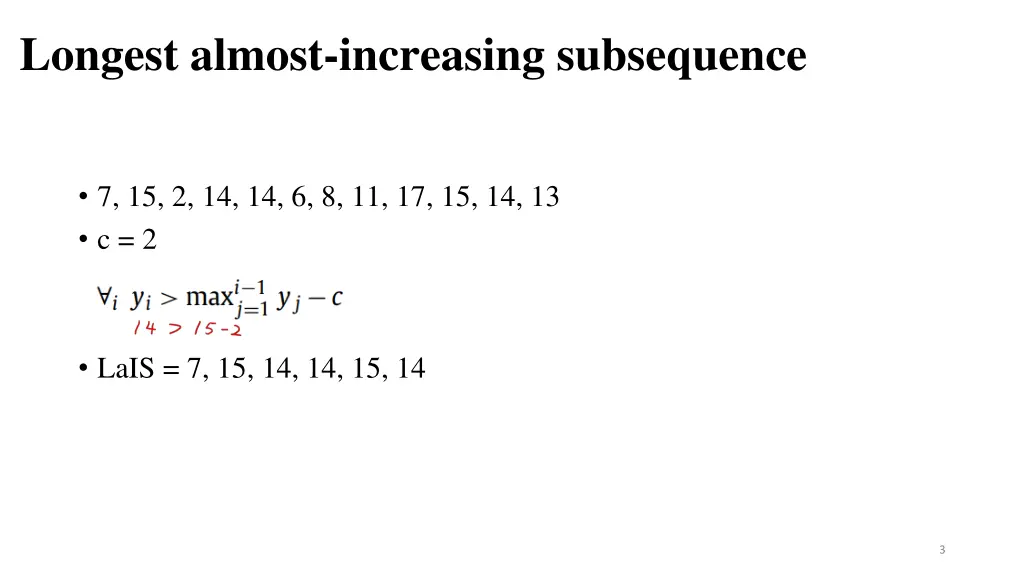 longest almost increasing subsequence