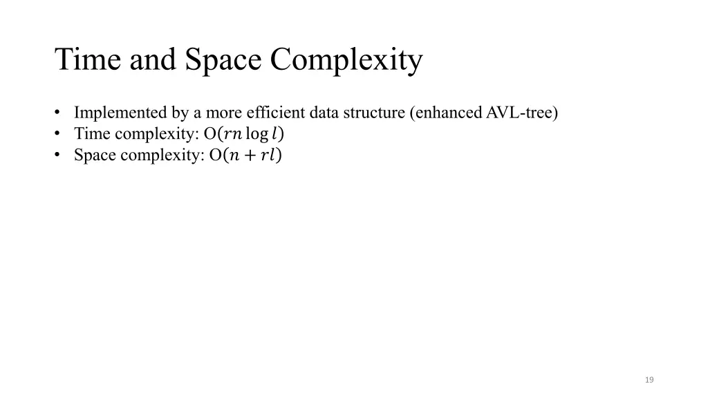 time and space complexity 1