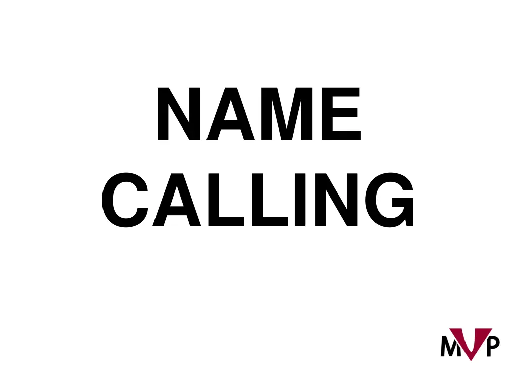 name calling