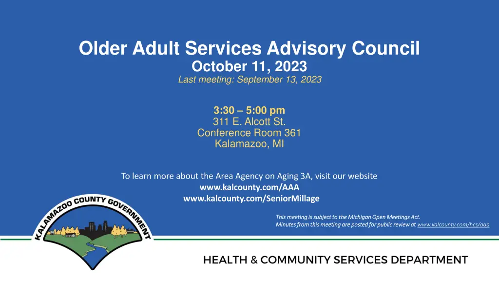 older adult services advisory council october