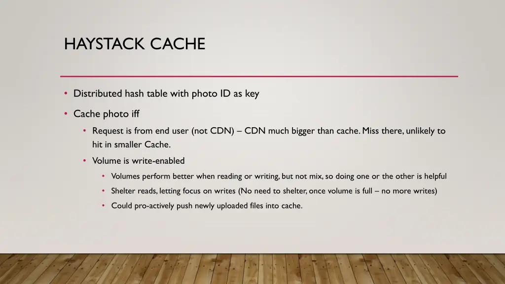 haystack cache