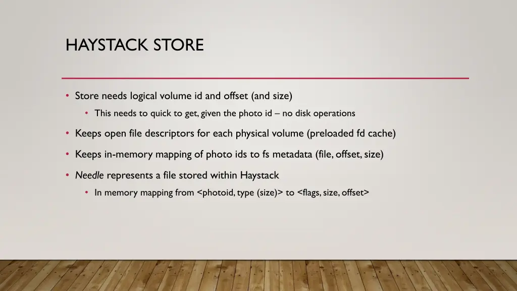 haystack store