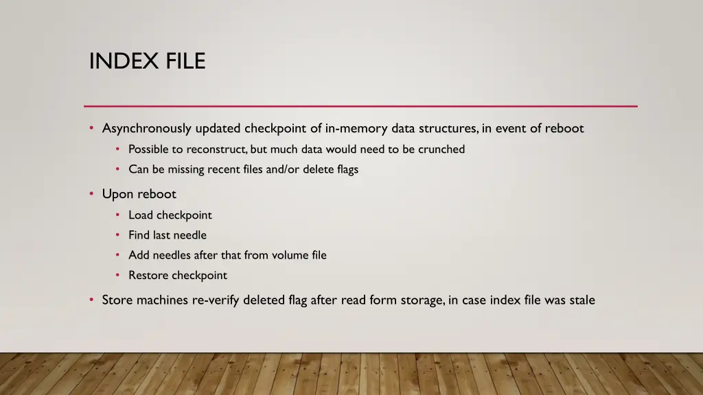 index file