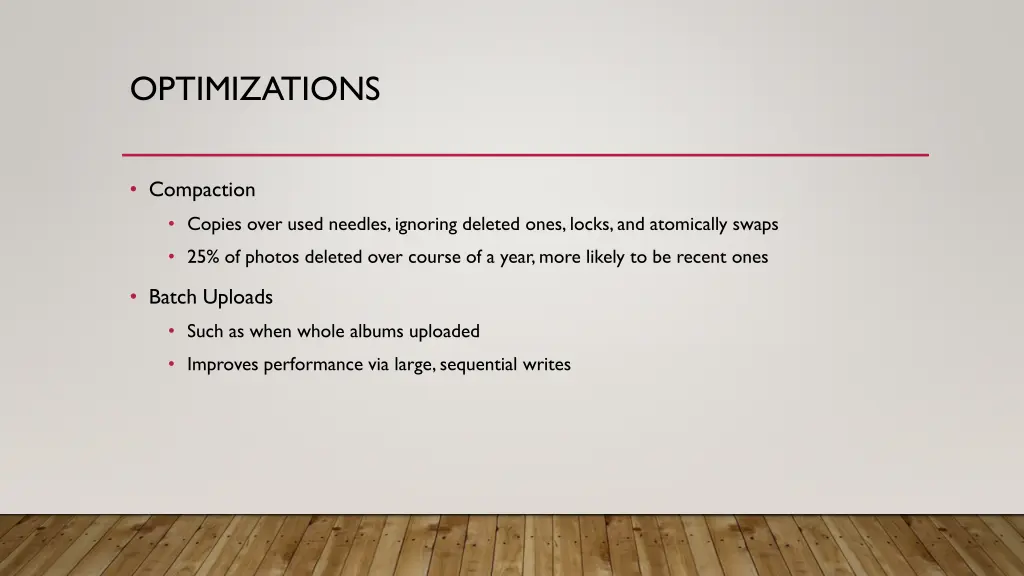 optimizations