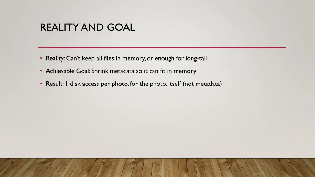 reality and goal
