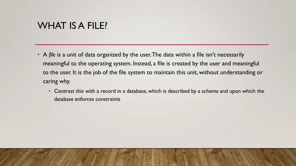 what is a file