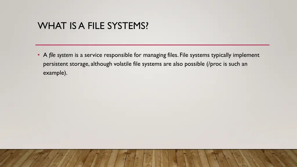 what is a file systems