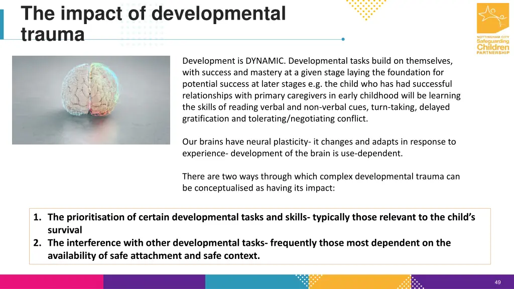 the impact of developmental trauma