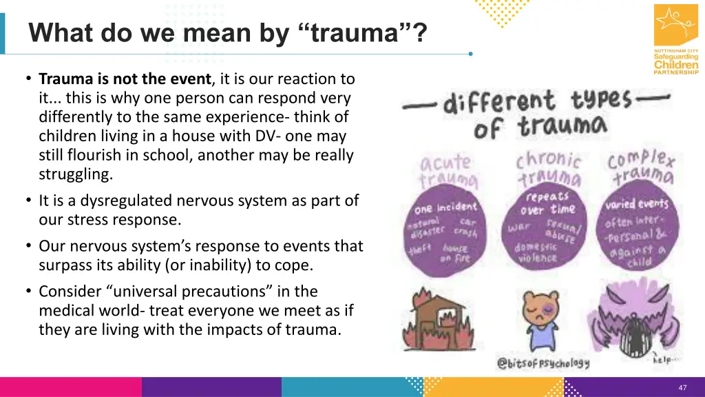 what do we mean by trauma