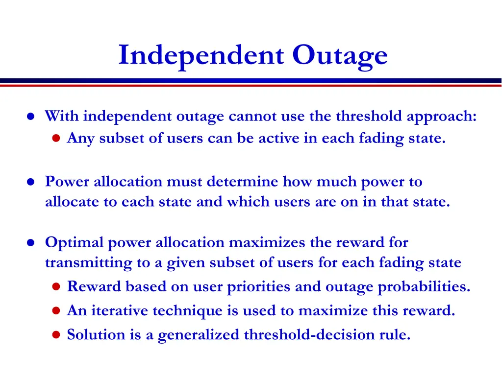 independent outage