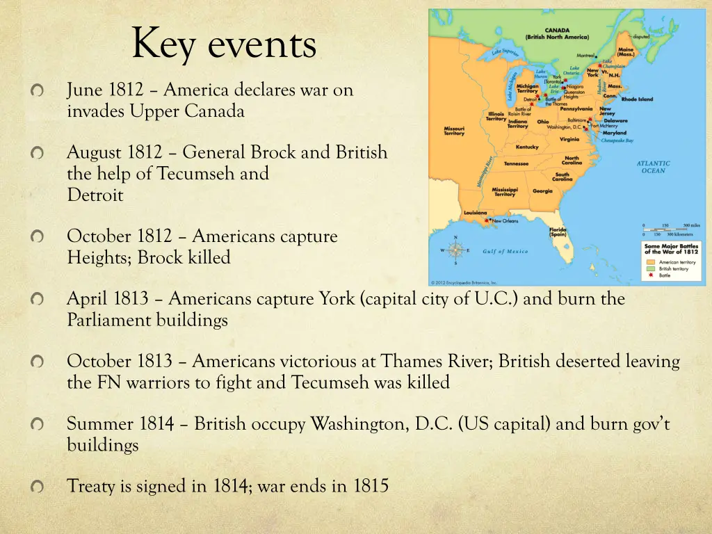 key events