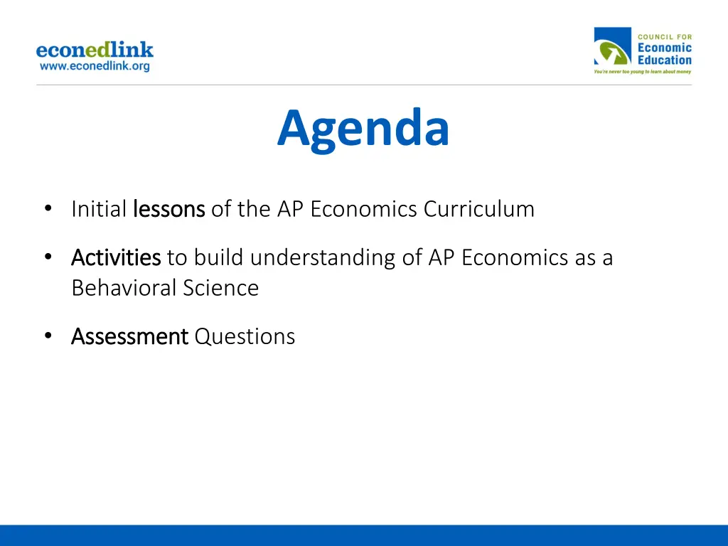 agenda
