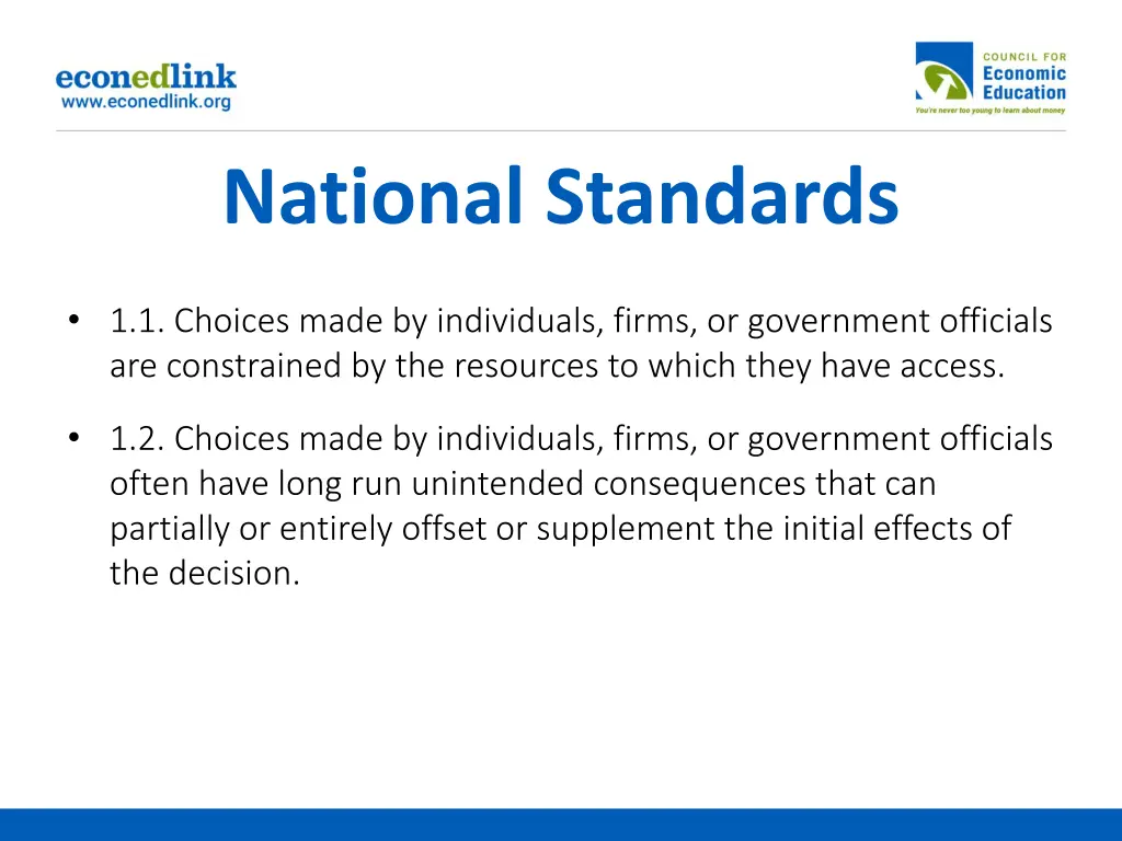 national standards