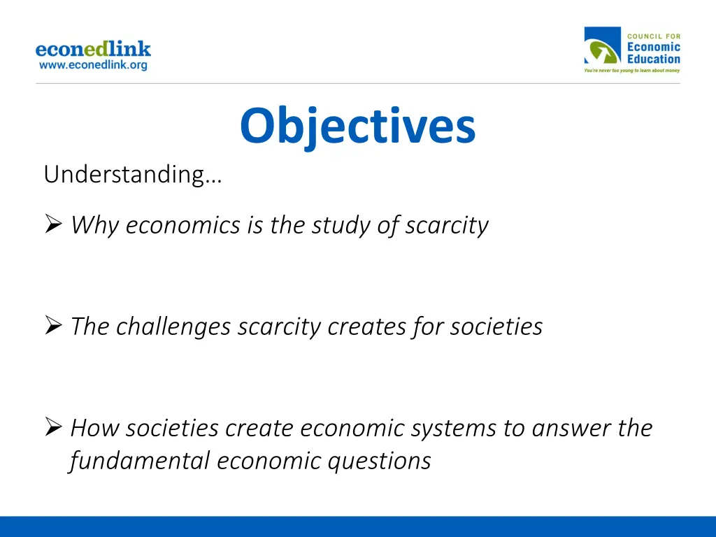 objectives
