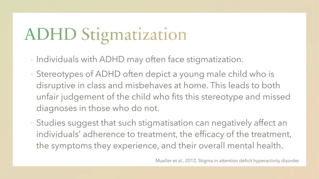 adhd stigmatization