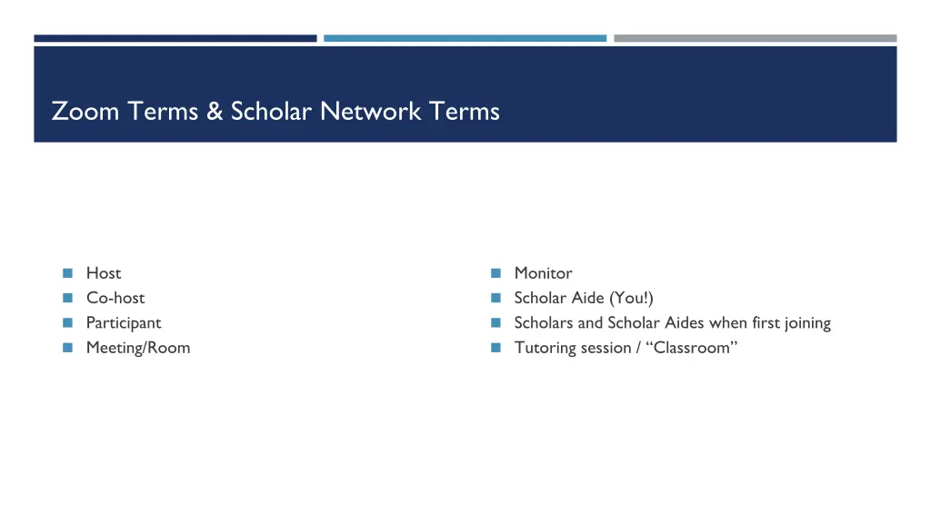 zoom terms scholar network terms
