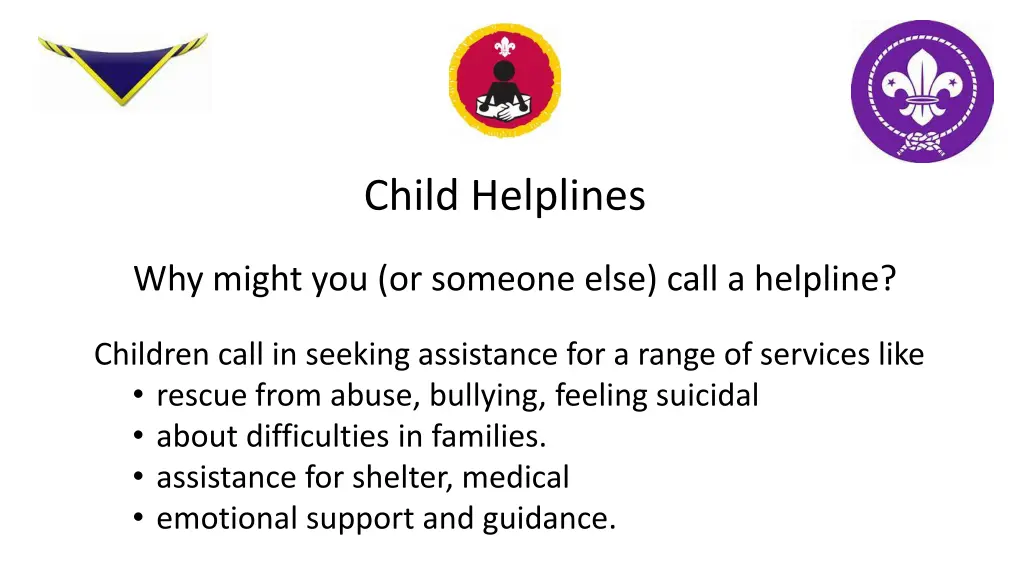 child helplines