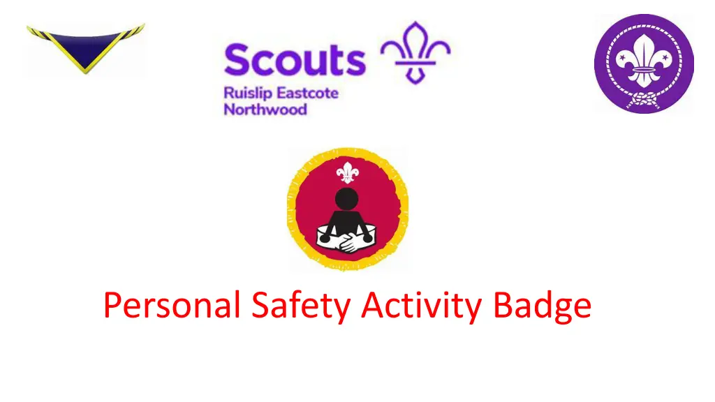 personal safety activity badge