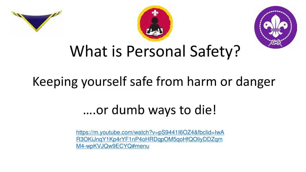 what is personal safety
