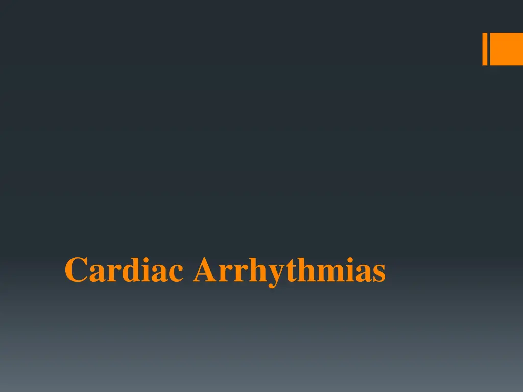 cardiac arrhythmias