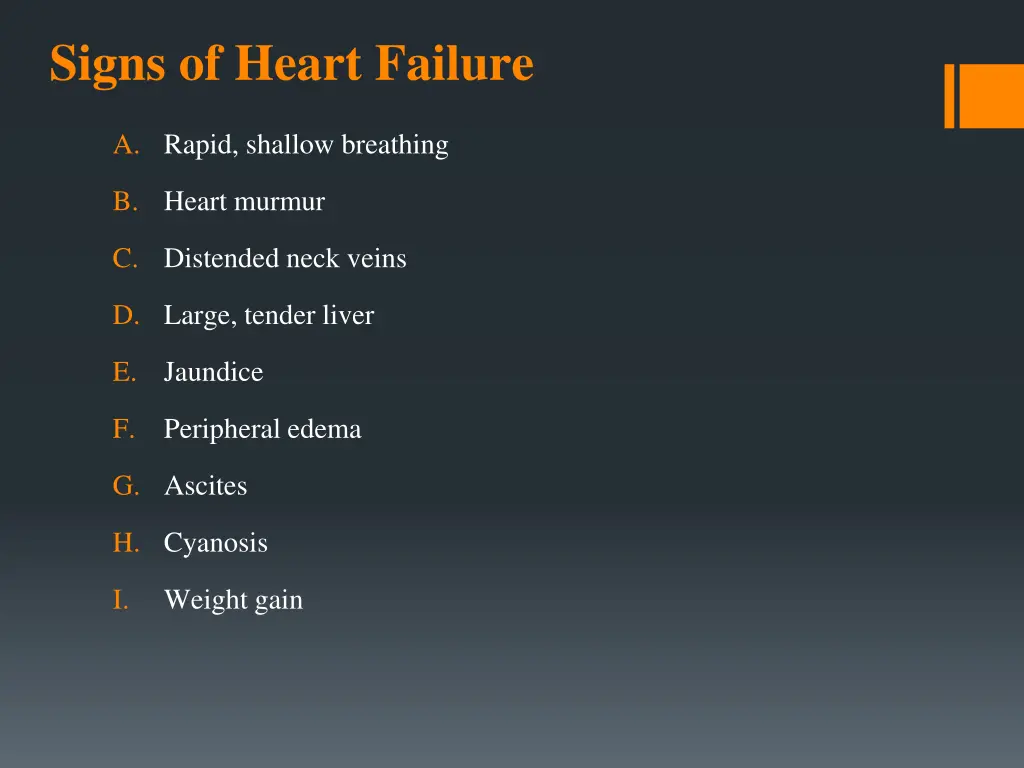signs of heart failure