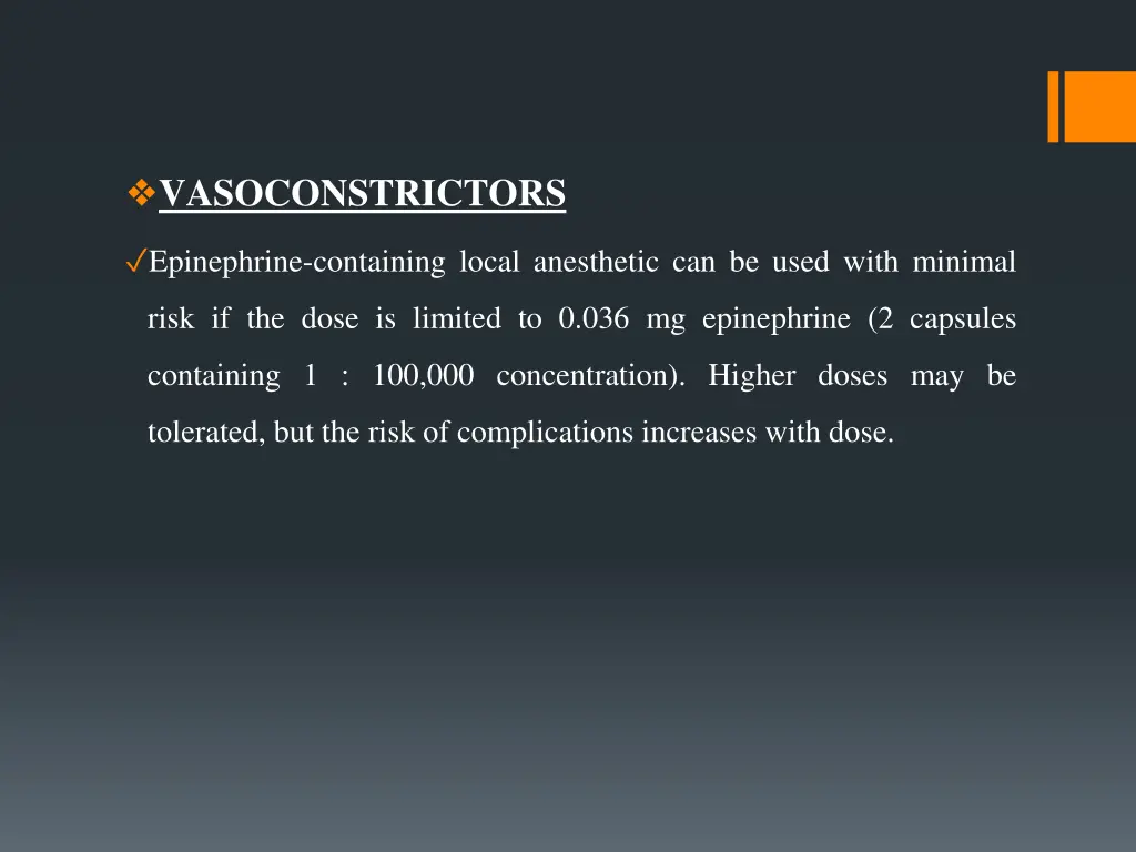 vasoconstrictors