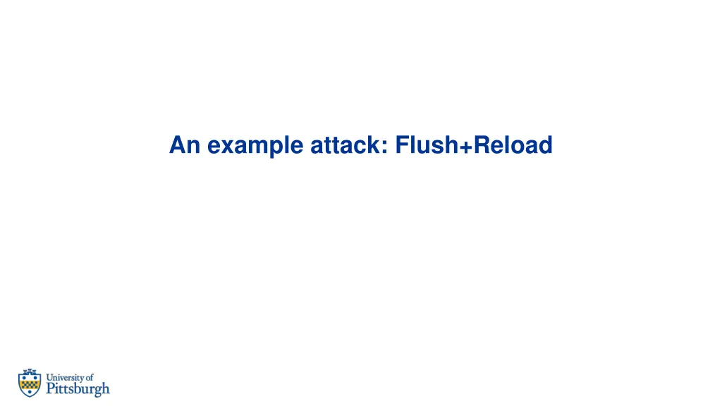 an example attack flush reload