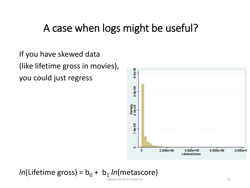 a case when logs might be useful a case when logs
