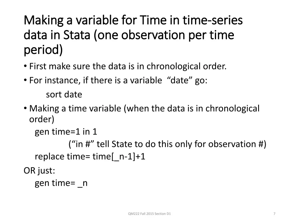 making a variable for time in time making