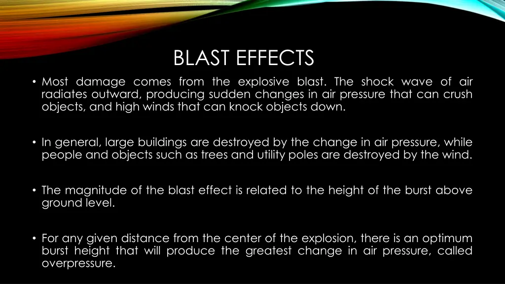blast effects