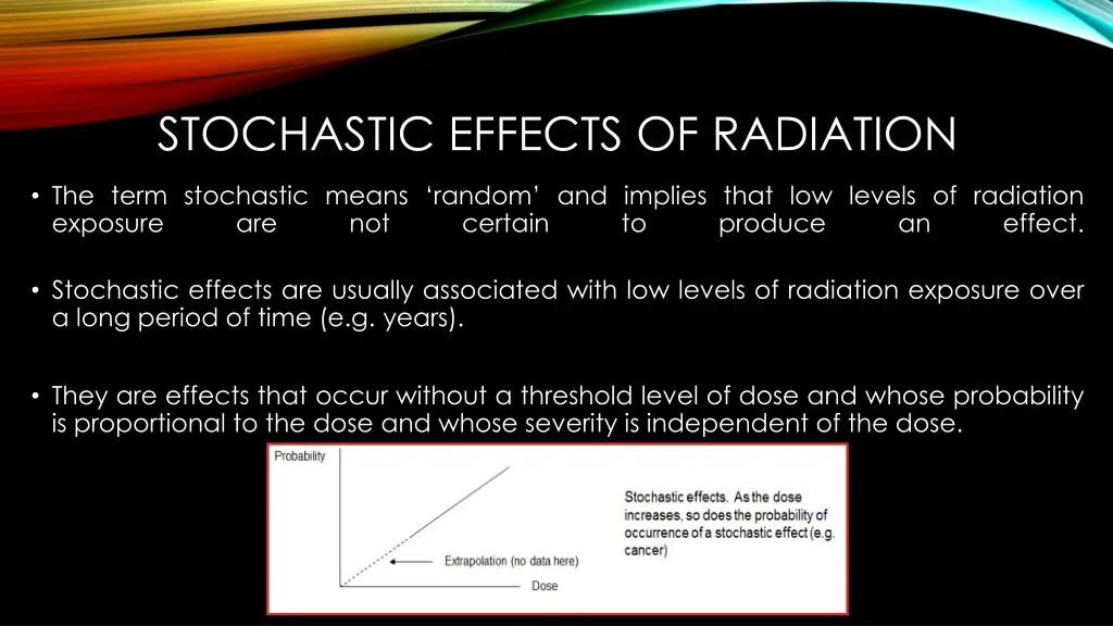 stochastic effects of radiation