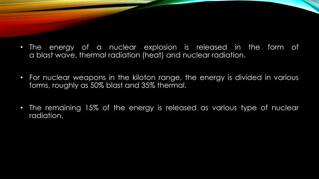 the energy of a nuclear explosion is released