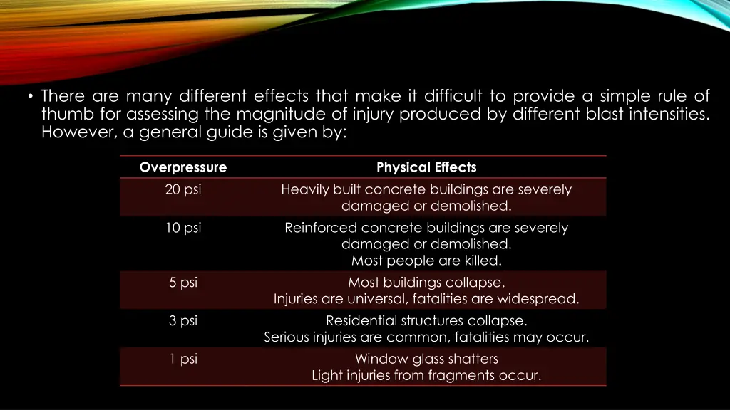 there are many different effects that make