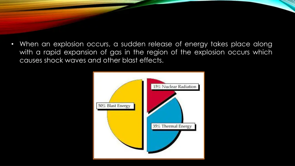 when an explosion occurs a sudden release