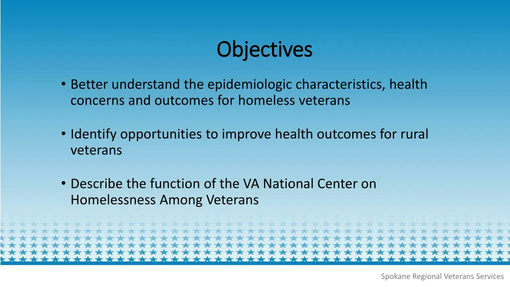 objectives objectives